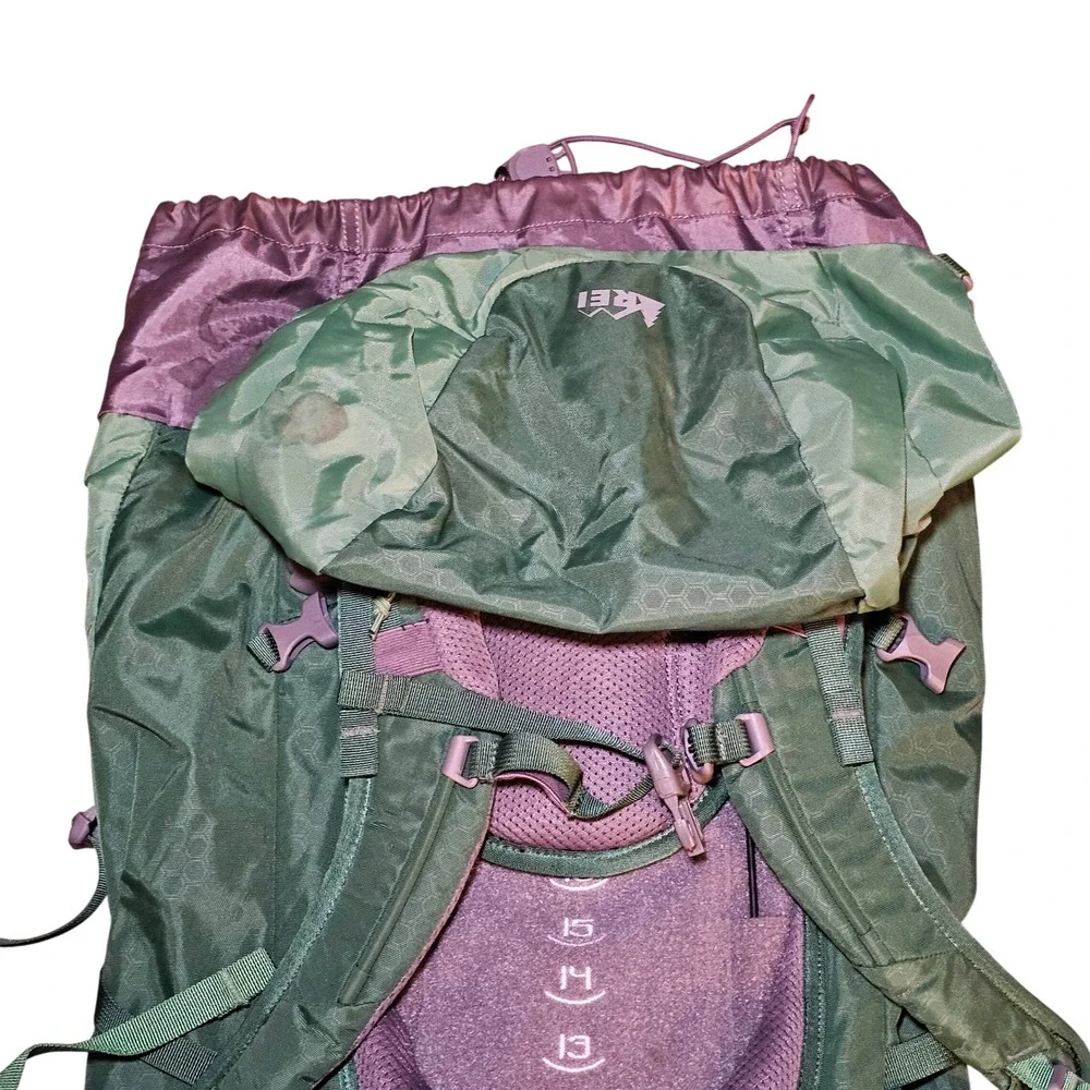 REI Passage 38 Youth Scouting Backpack Green Hiking Camping Hydration Overnight